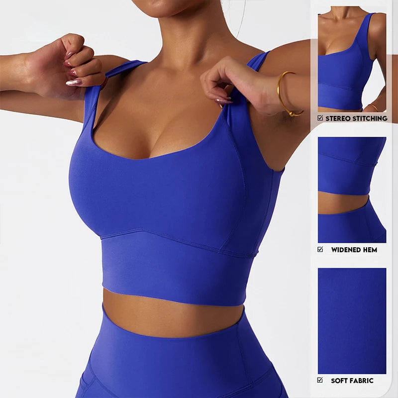 Comfort Sports Bra With Chest Pad