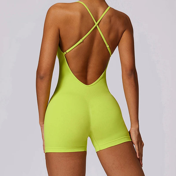 Fitness Overalls Short Workout Rompers