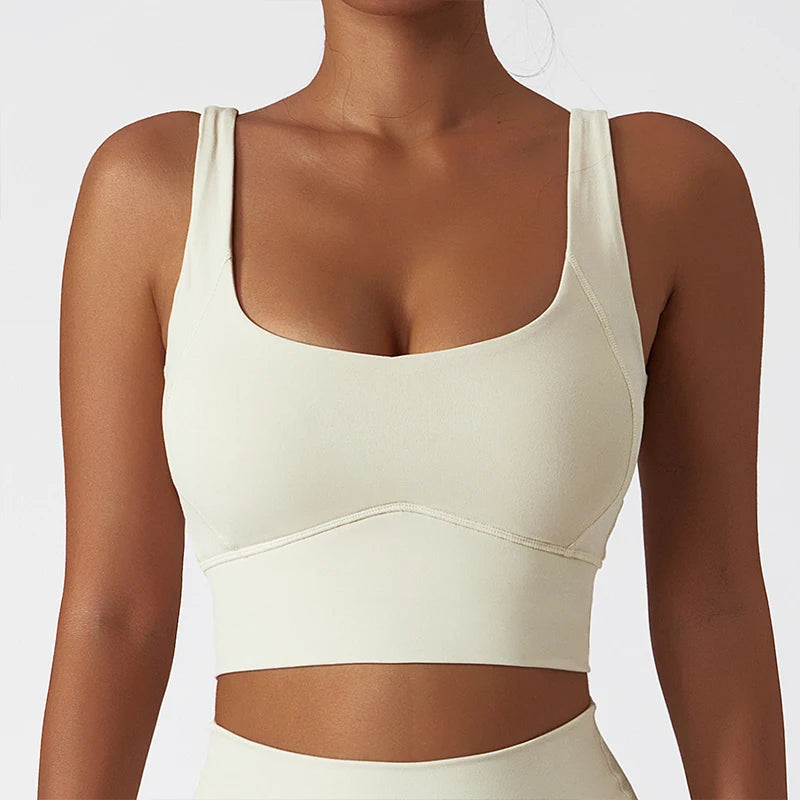 Comfort Sports Bra With Chest Pad