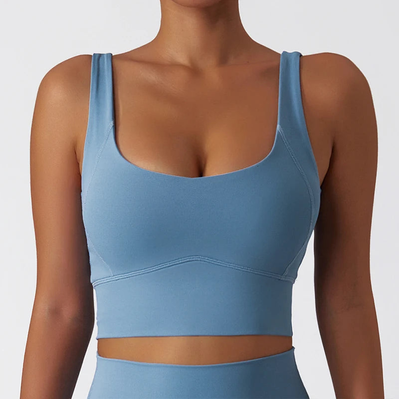 Comfort Sports Bra With Chest Pad